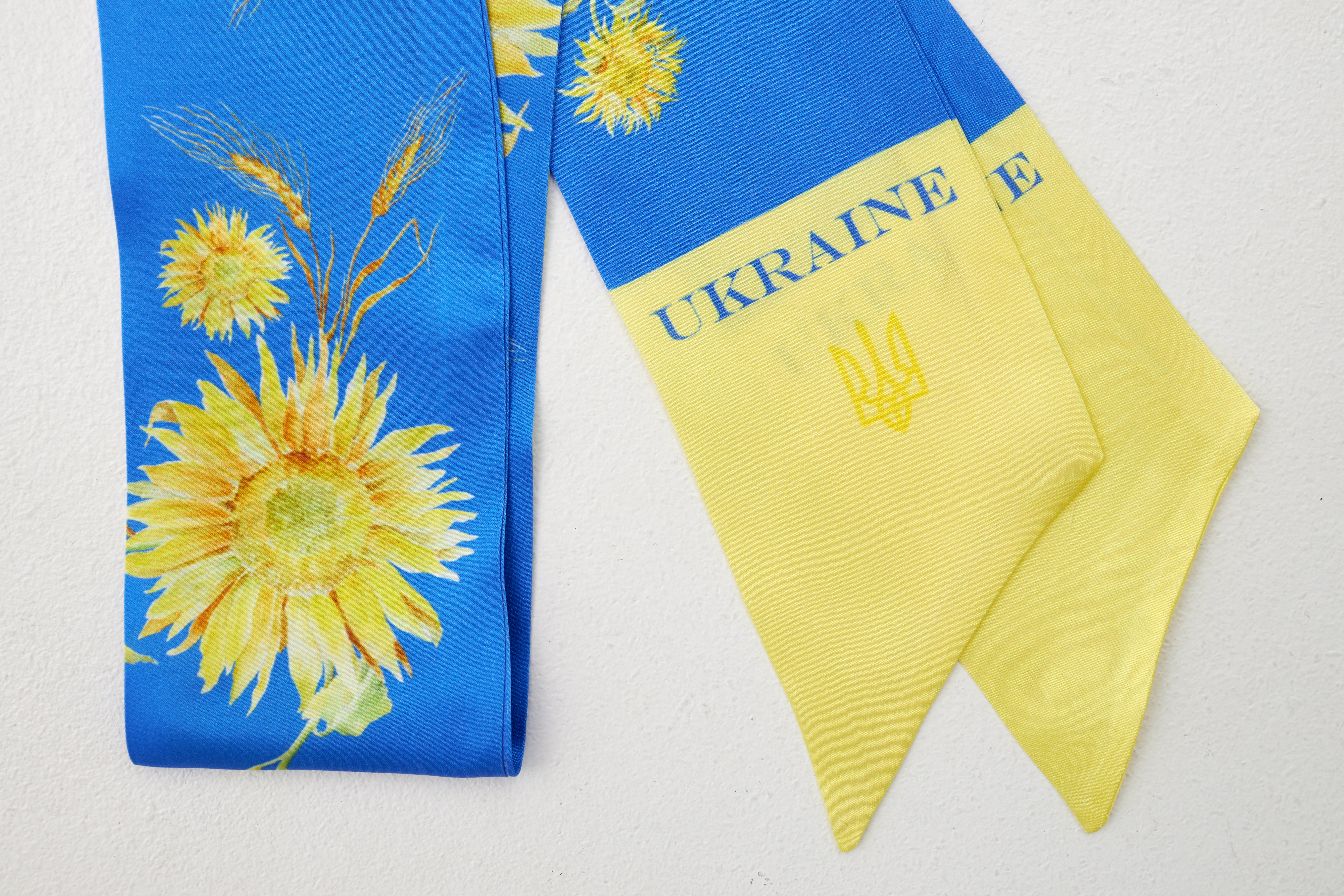 Стрічка шовкова "Україна" синя - Image 4